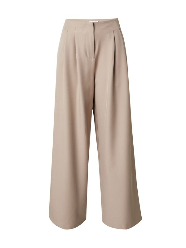 VILA VILA Hlače s naborima 'VIKAKA'  taupe siva