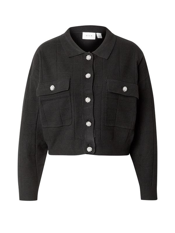 VILA VILA Kardigan 'VIJULISA'  crna