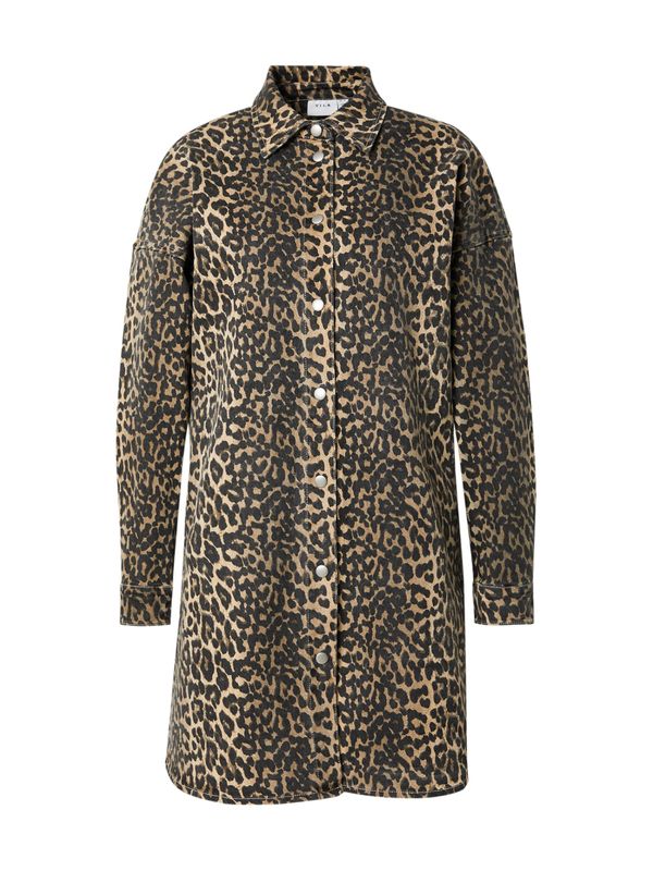 VILA VILA Košulja haljina  bež / antracit siva