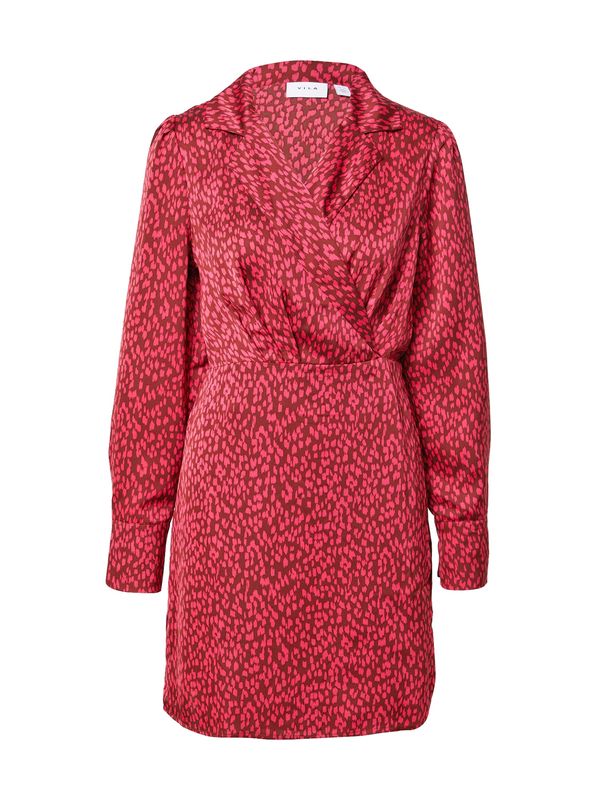 VILA VILA Košulja haljina  ljubičasto crvena / roza
