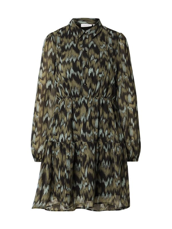 VILA VILA Košulja haljina 'Maria'  maslinasta / menta / crna