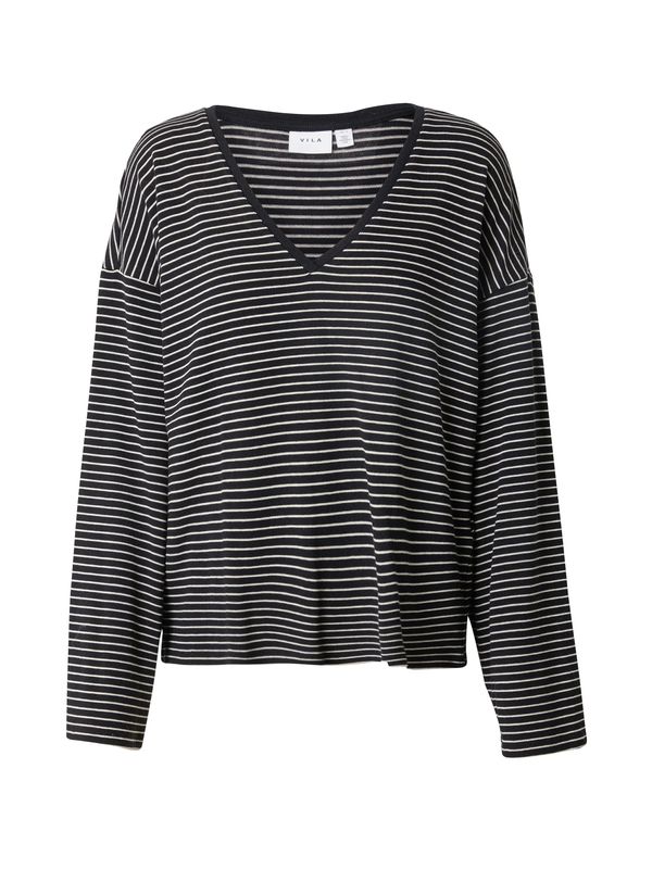VILA VILA Majica 'VIALVERA'  crna / bijela