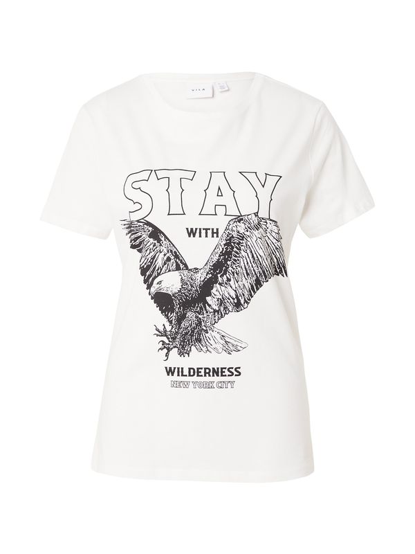 VILA VILA Majica 'VIVULKAN'  crna / bijela