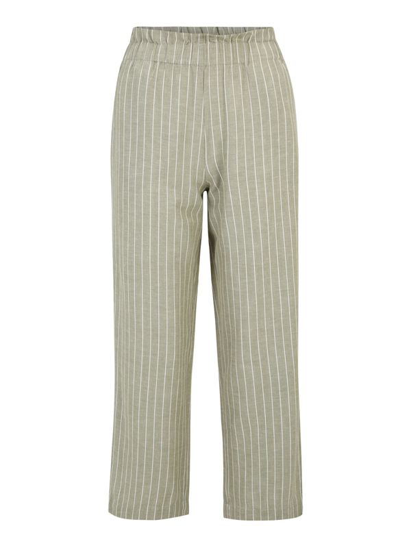 Vila Petite Vila Petite Hlače 'PRISILLA'  zelena / bijela