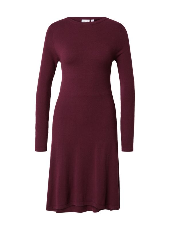 VILA VILA Pletena haljina  boja vina