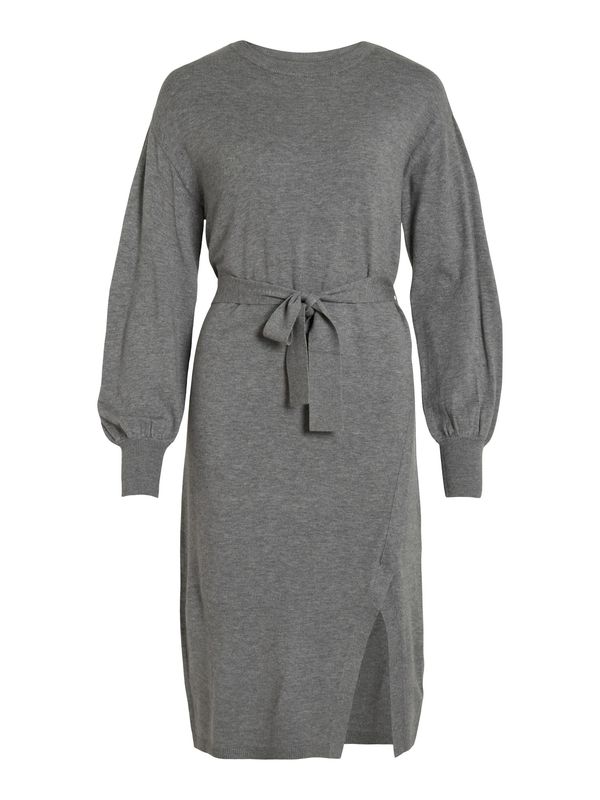 VILA VILA Pletena haljina 'RICKY'  tamo siva