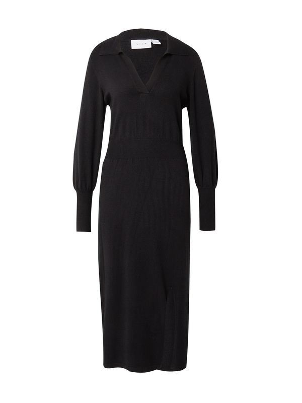 VILA VILA Pletena haljina 'VIComfy'  crna