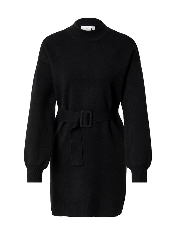 VILA VILA Pletena haljina 'VIROSA'  crna