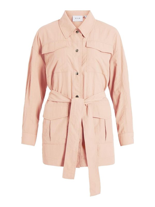 VILA VILA Prijelazna jakna 'POCKY'  prljavo roza