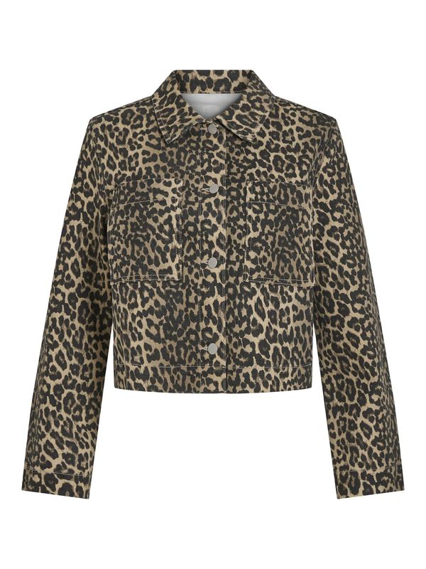 VILA VILA Prijelazna jakna 'VICHIA'  bež / siva / crna