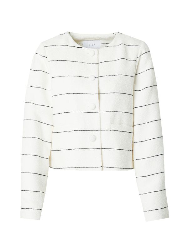 VILA VILA Prijelazna jakna 'VISAFRON'  crna / bijela