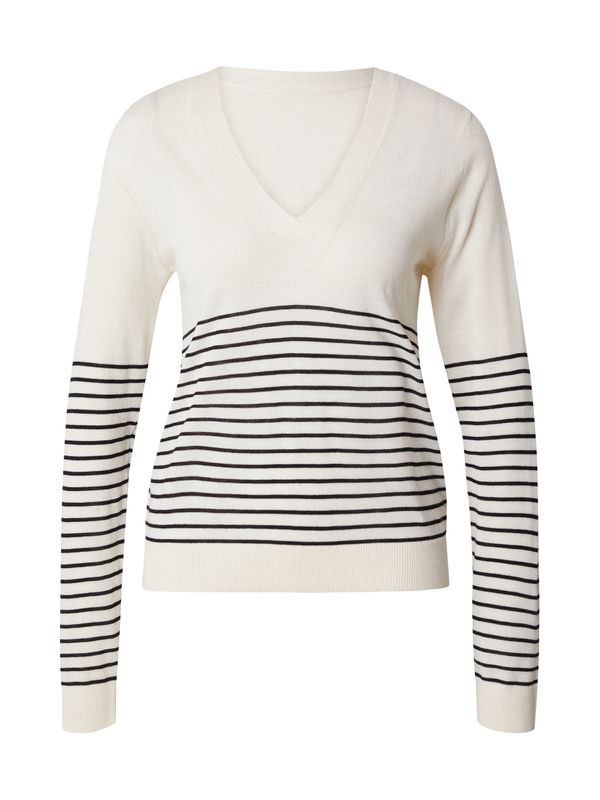 VILA VILA Pulover 'ABELLA'  crna / bijela