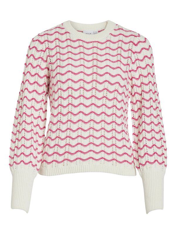 VILA VILA Pulover 'ALERIA'  ecru/prljavo bijela / roza