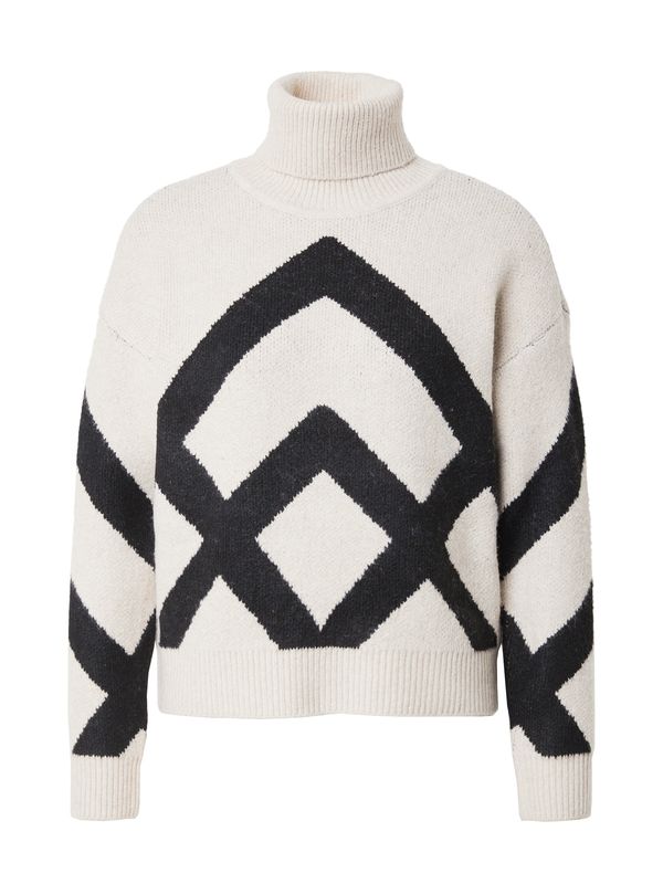 VILA VILA Pulover  bež / crna