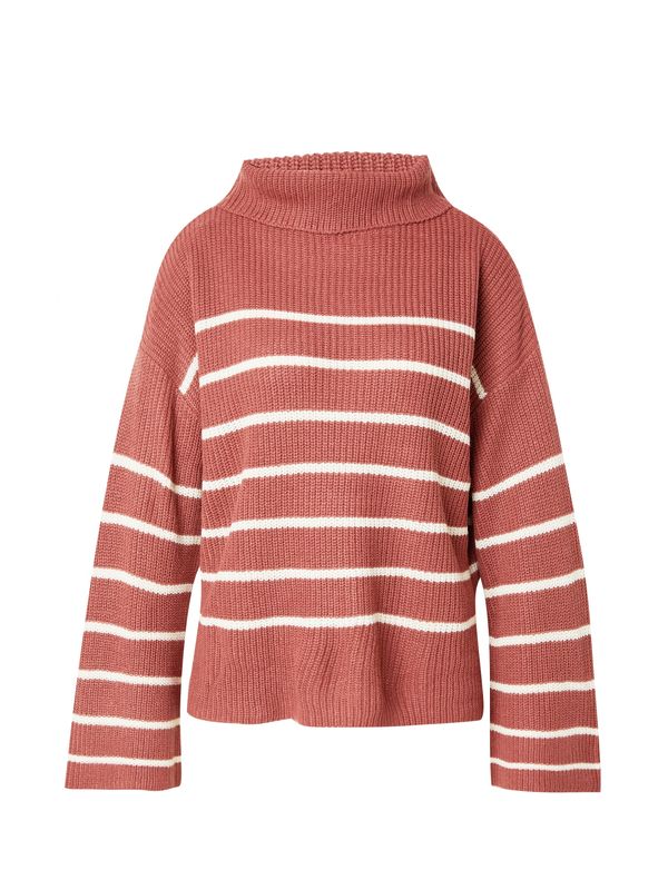 VILA VILA Pulover  bordo / bijela