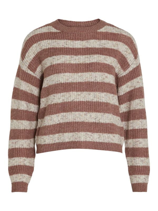 VILA VILA Pulover 'PALINE'  smeđa / siva