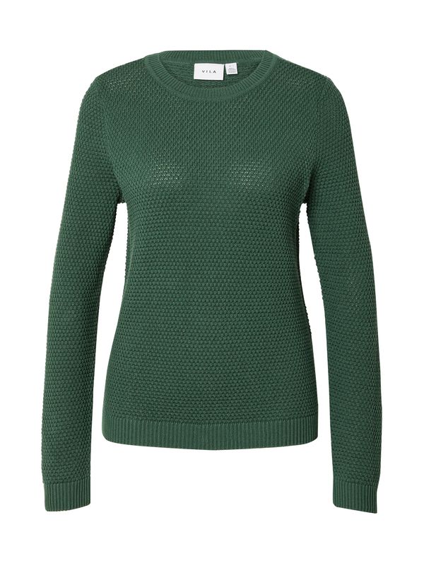VILA VILA Pulover 'VIDALO'  tamno zelena