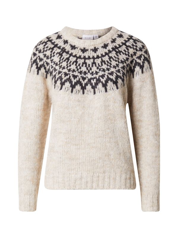 VILA VILA Pulover 'VIEJLA'  crna / bijela