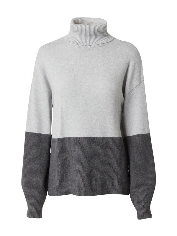 VILA VILA Pulover 'VIRIL'  antracit siva / siva melange