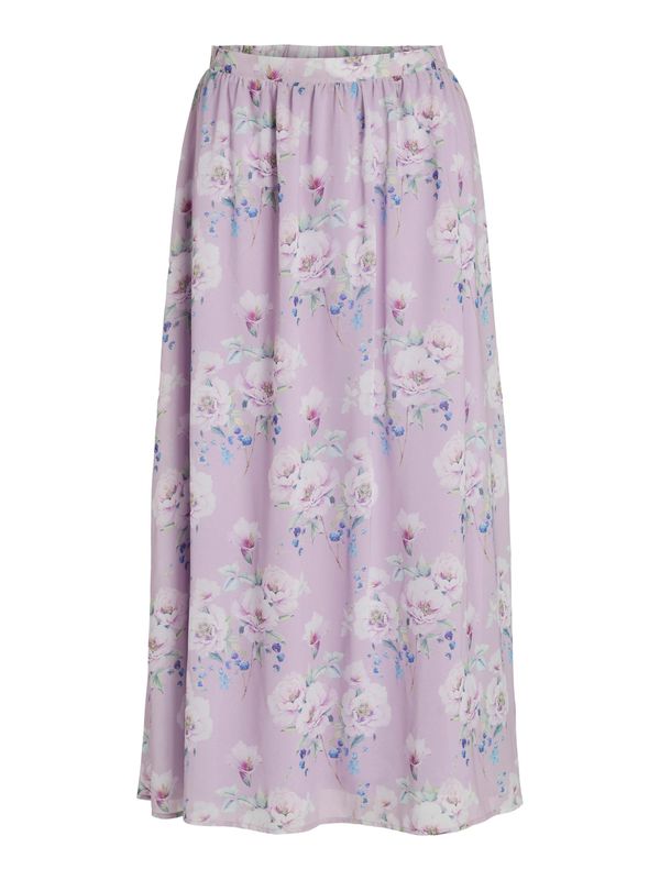 Vila VILA Suknja 'Ingrid'  zelena / pastelno ljubičasta / magenta / bijela