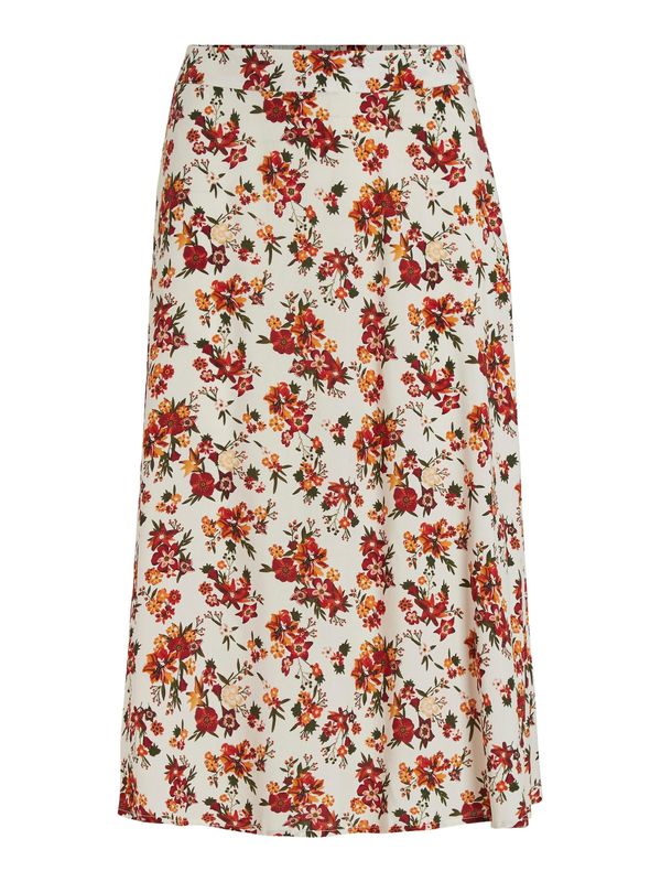 VILA VILA Suknja 'Lise'  boja slonovače / kraljevski zelena / narančasta / burgund