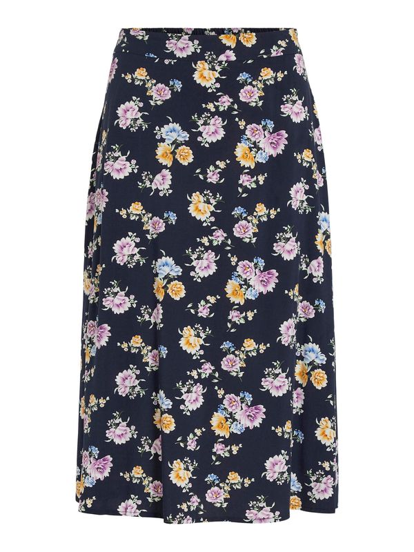 VILA VILA Suknja 'LISE'  morsko plava / ljubičasta / narančasta / bijela