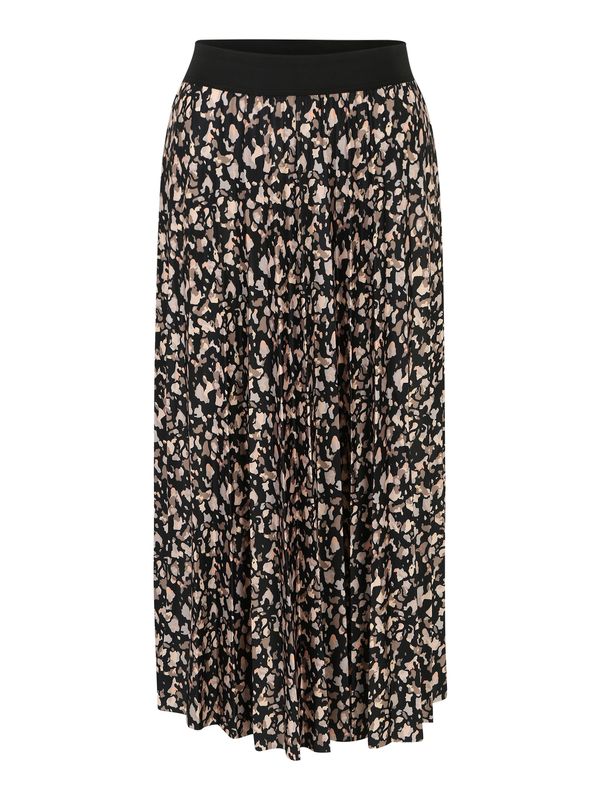 VILA VILA Suknja 'NITBAN'  boja pijeska / svijetlobež / smeđa / crna