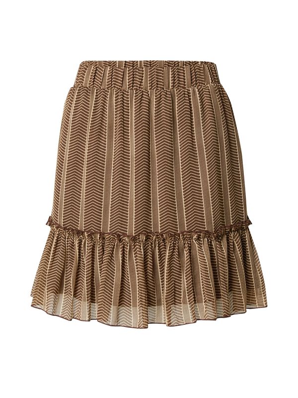 VILA VILA Suknja 'NORA'  smeđa / svijetlosmeđa