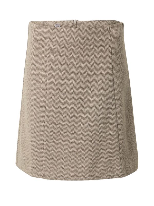 VILA VILA Suknja  svijetlosmeđa / crna