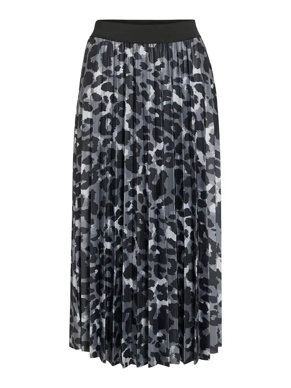 VILA VILA Suknja 'VINitban'  siva / svijetlosiva / tamo siva / crna