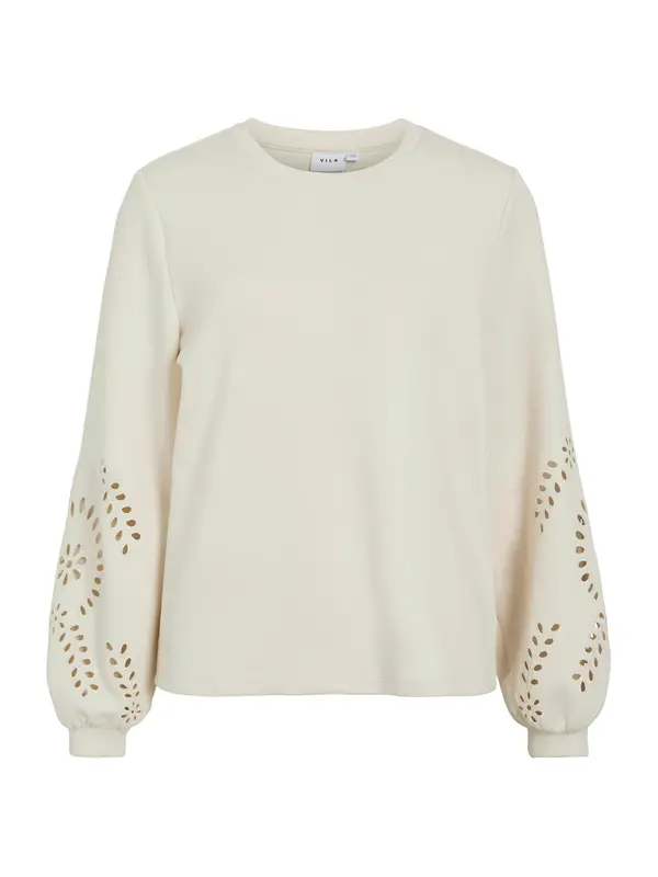 Vila VILA Sweater majica 'VISandy'  ecru/prljavo bijela