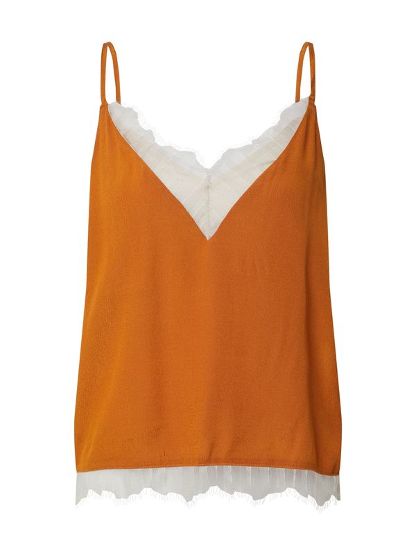 VILA VILA Top 'Colina'  narančasta / bijela