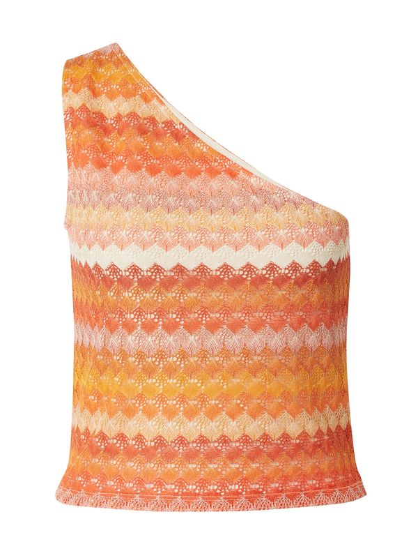 VILA VILA Top s naramenicama 'JOE'  narančasta / tamno narančasta / bijela