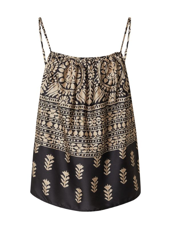 VILA VILA Top 'VIRAMONE'  pijesak / antracit siva