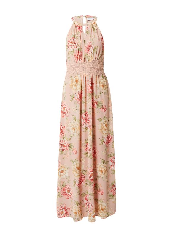 VILA VILA Večernja haljina 'MILINA'  travnato zelena / roza / jarko crvena