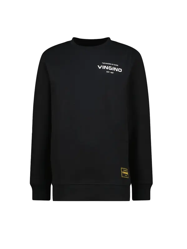 VINGINO VINGINO Sweater majica  crna / bijela