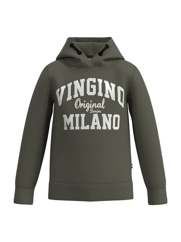 VINGINO VINGINO Sweater majica  tamno zelena / prljavo bijela