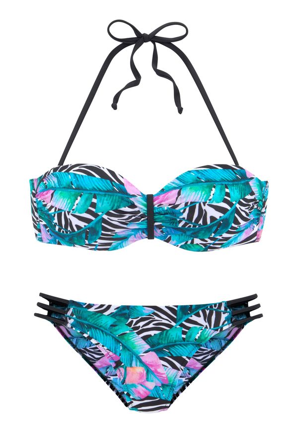 VIVANCE VIVANCE Bikini  cijan plava / lila / crna / bijela