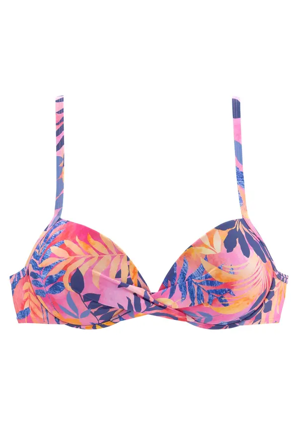 VIVANCE VIVANCE Bikini gornji dio  mornarsko plava / lavanda / svijetlonarančasta / svijetloroza