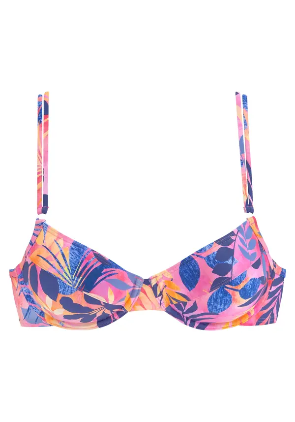 VIVANCE VIVANCE Bikini gornji dio  svijetloplava / tamno plava / lavanda / svijetlonarančasta