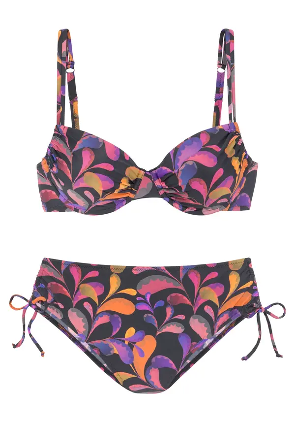 VIVANCE VIVANCE Bikini  ljubičasto plava / tamno narančasta / roza / crna