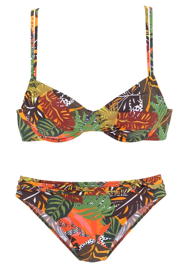 VIVANCE VIVANCE Bikini  smeđa / žuta / zelena / narančasta