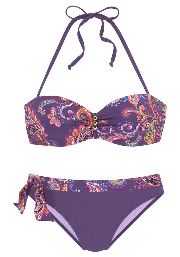 VIVANCE VIVANCE Bikini  tamno ljubičasta / miks boja