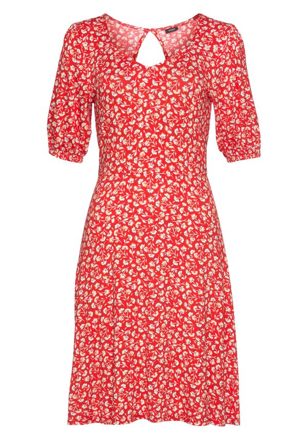 VIVANCE VIVANCE Haljina  bež / boja pijeska / crvena