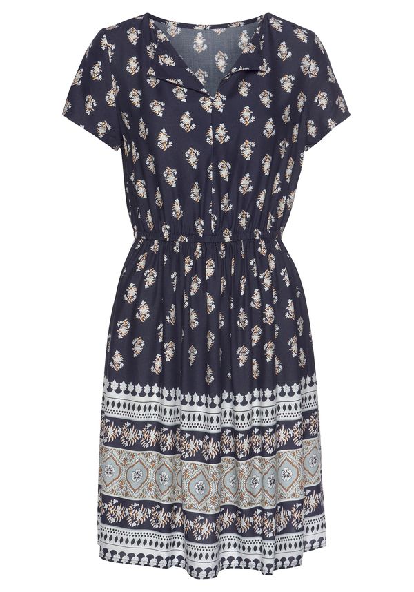 VIVANCE VIVANCE Haljina  mornarsko plava / sepija / svijetlosiva / prljavo bijela