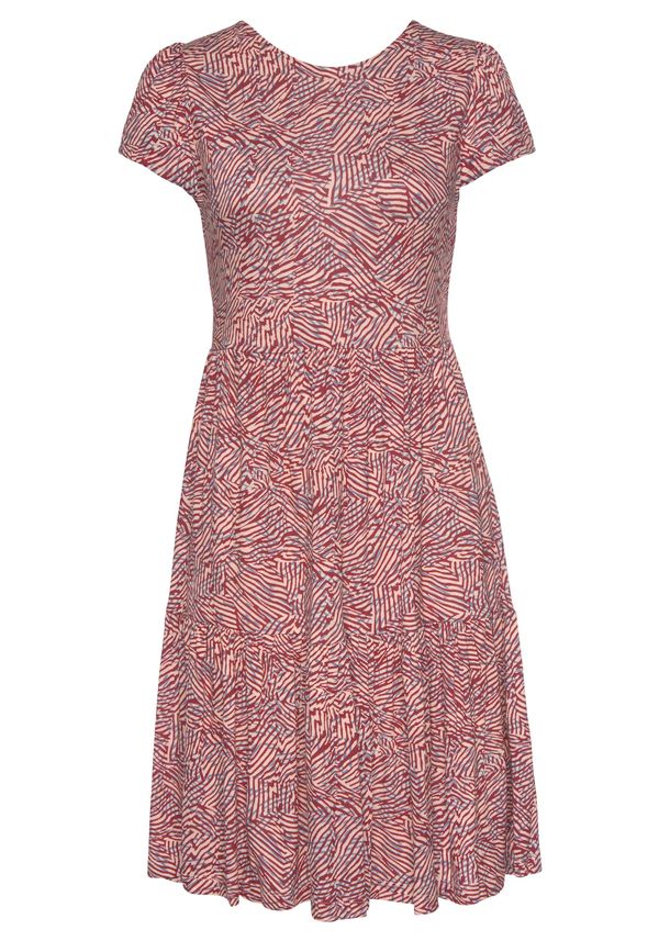 VIVANCE VIVANCE Haljina 'VIVANCE'  golublje plava / breskva / tamno crvena