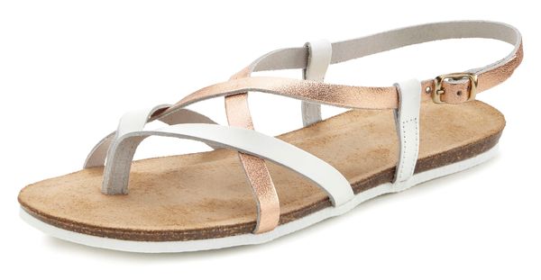 VIVANCE VIVANCE Japanke  rozo zlatna / bijela