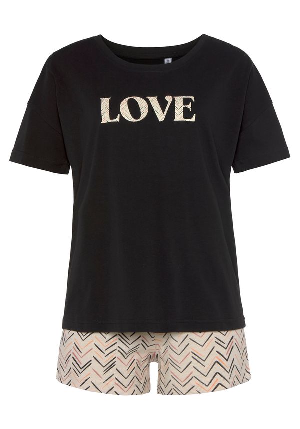 VIVANCE VIVANCE Kratke hlače za spavanje 'Dreams'  bež / narančasta / crna