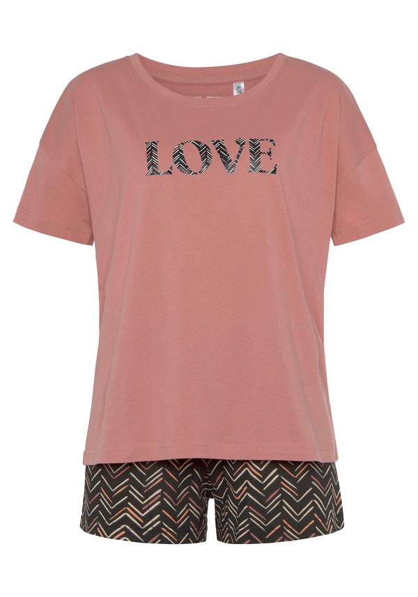 VIVANCE VIVANCE Kratke hlače za spavanje 'Dreams'  bež / roza / crna / bijela