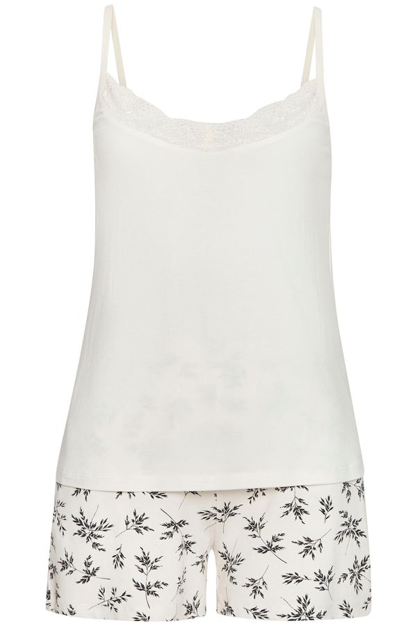 VIVANCE VIVANCE Kratke hlače za spavanje 'Dreams'  crna / bijela